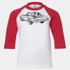 Youth Three Quarter Sleeve Baseball T-Shirt Thumbnail