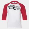 Youth Three Quarter Sleeve Baseball T-Shirt Thumbnail