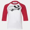Youth Three Quarter Sleeve Baseball T-Shirt Thumbnail