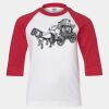 Youth Three Quarter Sleeve Baseball T-Shirt Thumbnail