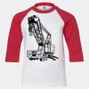 Youth Three Quarter Sleeve Baseball T-Shirt Thumbnail