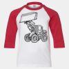 Youth Three Quarter Sleeve Baseball T-Shirt Thumbnail