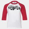 Youth Three Quarter Sleeve Baseball T-Shirt Thumbnail