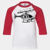 Youth Three Quarter Sleeve Baseball T-Shirt Thumbnail