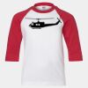 Youth Three Quarter Sleeve Baseball T-Shirt Thumbnail