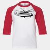 Youth Three Quarter Sleeve Baseball T-Shirt Thumbnail