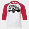 Youth Three Quarter Sleeve Baseball T-Shirt Thumbnail