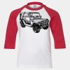 Youth Three Quarter Sleeve Baseball T-Shirt Thumbnail