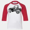 Youth Three Quarter Sleeve Baseball T-Shirt Thumbnail