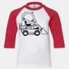 Youth Three Quarter Sleeve Baseball T-Shirt Thumbnail
