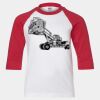 Youth Three Quarter Sleeve Baseball T-Shirt Thumbnail