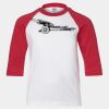 Youth Three Quarter Sleeve Baseball T-Shirt Thumbnail
