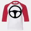 Youth Three Quarter Sleeve Baseball T-Shirt Thumbnail