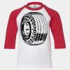 Youth Three Quarter Sleeve Baseball T-Shirt Thumbnail