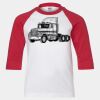Youth Three Quarter Sleeve Baseball T-Shirt Thumbnail