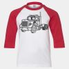 Youth Three Quarter Sleeve Baseball T-Shirt Thumbnail