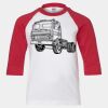 Youth Three Quarter Sleeve Baseball T-Shirt Thumbnail