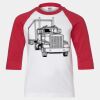 Youth Three Quarter Sleeve Baseball T-Shirt Thumbnail