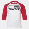 Youth Three Quarter Sleeve Baseball T-Shirt Thumbnail