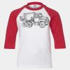 Youth Three Quarter Sleeve Baseball T-Shirt Thumbnail