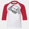 Youth Three Quarter Sleeve Baseball T-Shirt Thumbnail
