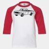 Youth Three Quarter Sleeve Baseball T-Shirt Thumbnail