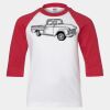 Youth Three Quarter Sleeve Baseball T-Shirt Thumbnail