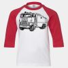 Youth Three Quarter Sleeve Baseball T-Shirt Thumbnail