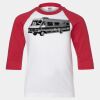 Youth Three Quarter Sleeve Baseball T-Shirt Thumbnail