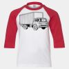 Youth Three Quarter Sleeve Baseball T-Shirt Thumbnail