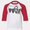 Youth Three Quarter Sleeve Baseball T-Shirt Thumbnail