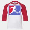 Youth Three Quarter Sleeve Baseball T-Shirt Thumbnail