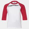 Youth Three Quarter Sleeve Baseball T-Shirt Thumbnail