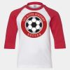 Youth Three Quarter Sleeve Baseball T-Shirt Thumbnail