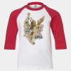 Youth Three Quarter Sleeve Baseball T-Shirt Thumbnail
