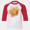Youth Three Quarter Sleeve Baseball T-Shirt Thumbnail