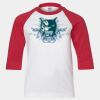 Youth Three Quarter Sleeve Baseball T-Shirt Thumbnail