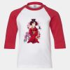 Youth Three Quarter Sleeve Baseball T-Shirt Thumbnail