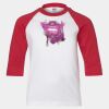 Youth Three Quarter Sleeve Baseball T-Shirt Thumbnail