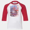 Youth Three Quarter Sleeve Baseball T-Shirt Thumbnail