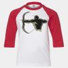 Youth Three Quarter Sleeve Baseball T-Shirt Thumbnail