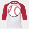 Youth Three Quarter Sleeve Baseball T-Shirt Thumbnail