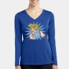 Women's Long Sleeve PosiCharge ® Competitor V Neck Tee Thumbnail