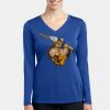 Women's Long Sleeve PosiCharge ® Competitor V Neck Tee Thumbnail